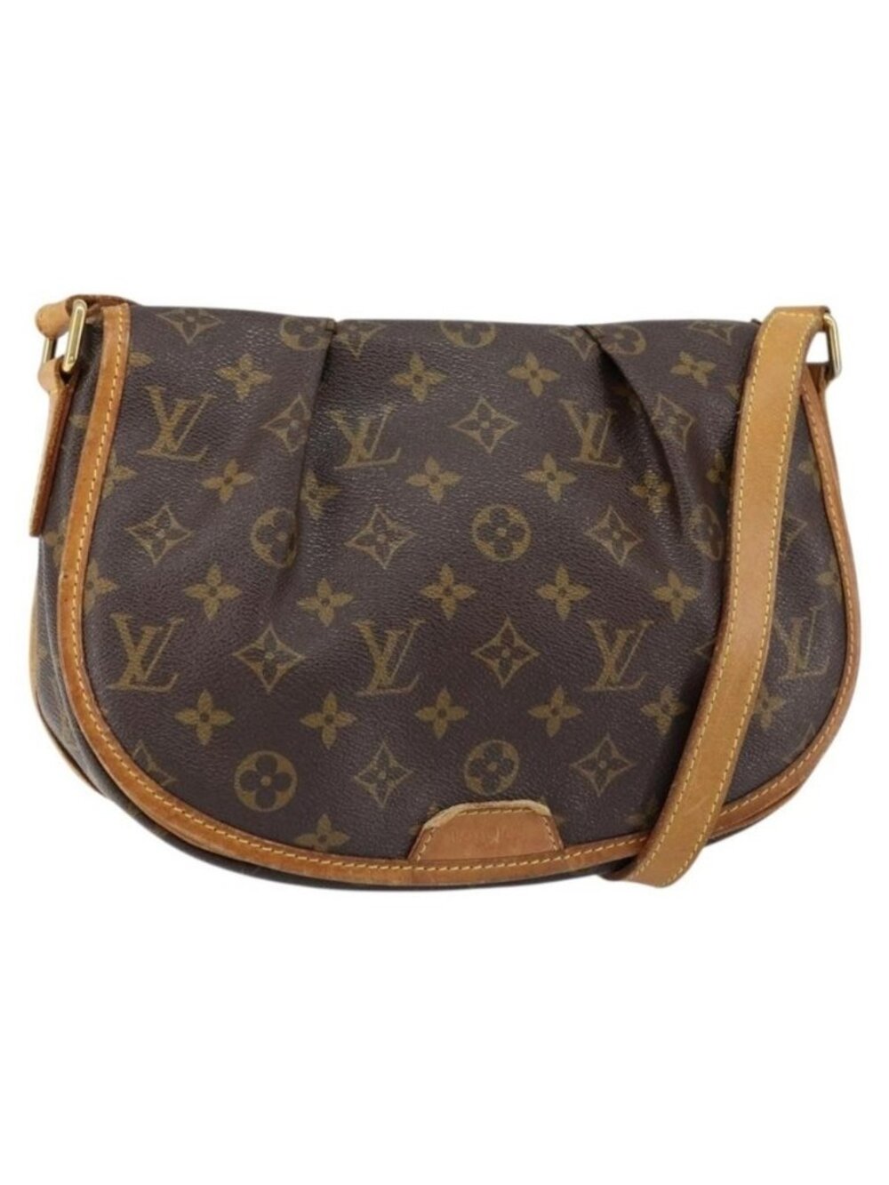 Authentic LOUIS VUITTON Monogram Menilmontant PM Shoulder Bag M40474 LV